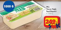 MİS YARIM YAĞLI TOST PEYNİRİ 1 KG fiyat ve kampanya bilgisi